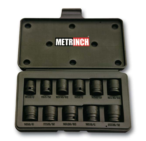 Metrinch Impact Satz MET-2300 Steckschlüsselsatz 3/8" 11-teilig