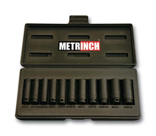 Metrinch Impact Satz MET-2305 Steckschlüsselsatz 3/8" lang 11-teilig