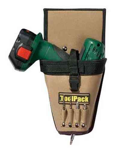 Gürtel Werkzeugtasche Holster XL für Akkuschrauber der Fa. ToolPack